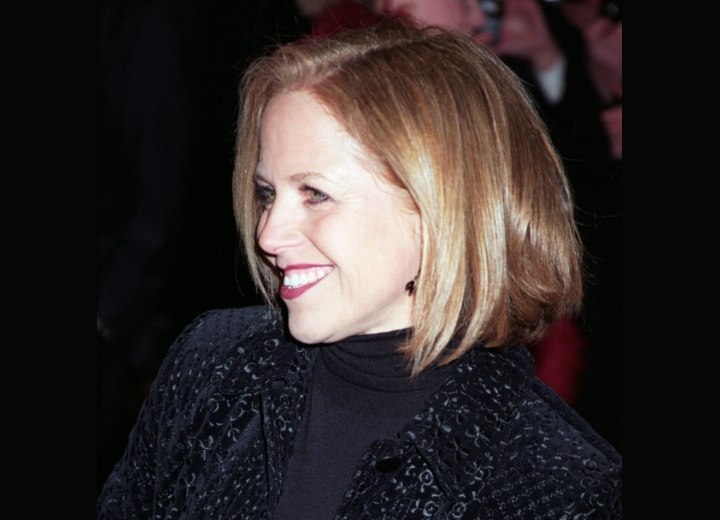 Side view of Katie Couric's hairstyle