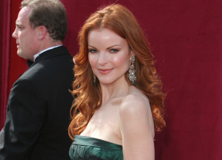Green dress for red hair - Marcia Cross
