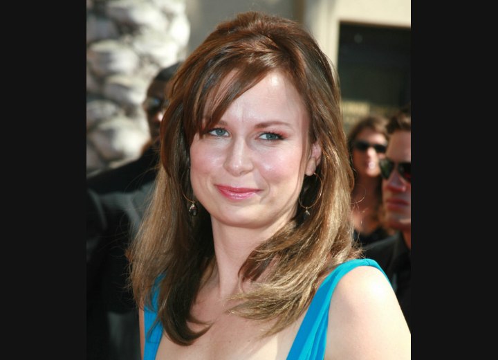 Long hairstyle for square face shape - Mary Lynn Rajskub