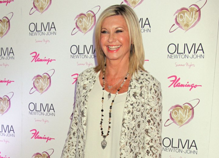 Hairstyle and outfit for an Olivia Newton John look