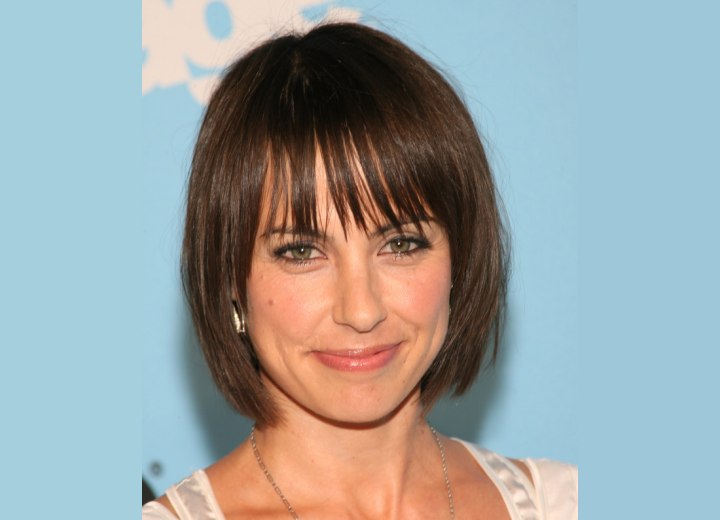 Constance Zimmer with her hair in a short bob