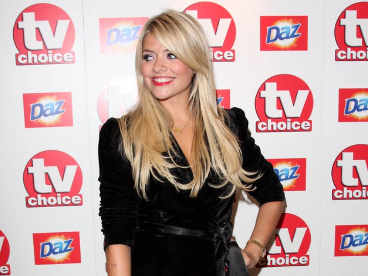 Holly Willoughby wearing black