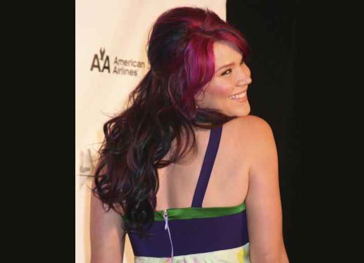 Joss Stone with purple hair