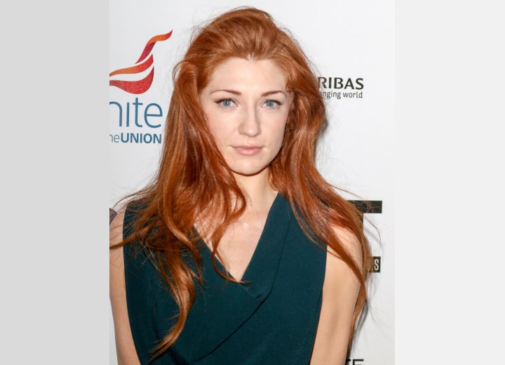 Nicola Roberts with red hair