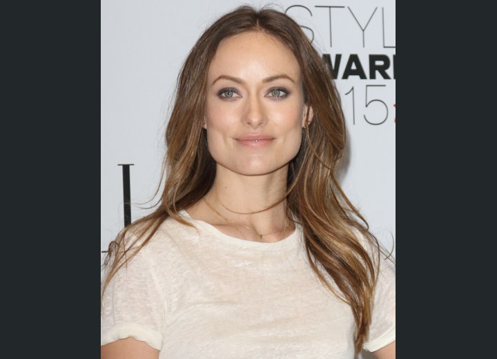 Olivia Wilde - Long hairstyle for a square face shape
