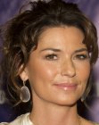 Shania Twain with a curled updo