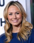 Stacy Keibler's long hair with smooth lines and curls