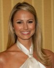 Stacy Keibler's long hairstyle with flipping ends