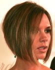 Victoria Beckham's tapered bob with more length in the front