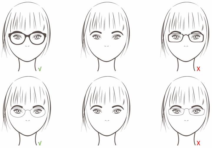 glasses shapes for arched eyebrows