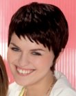 coupe courte effil&eacute;e