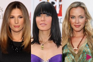 Long and straight celebrity hairstyles