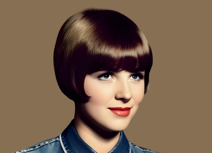 Short bob inspired by the 1920s