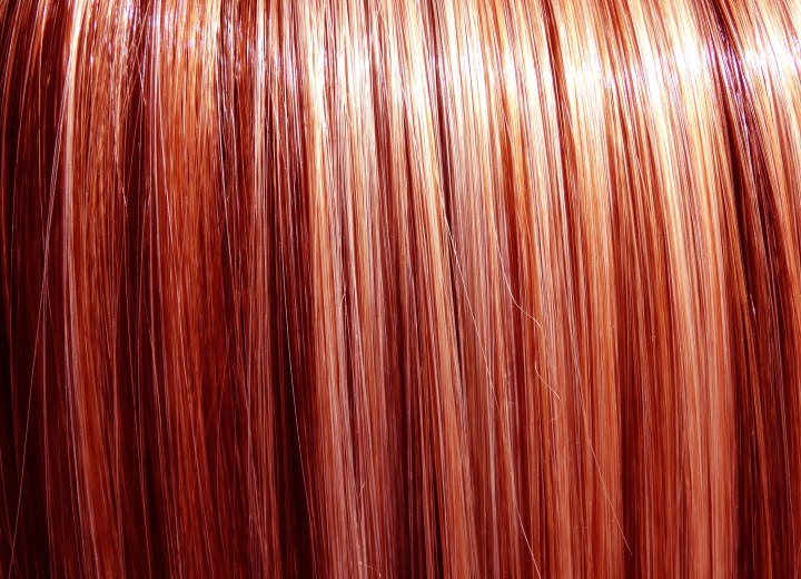 Red hair with highlights