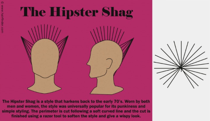 Hipster shag hair cutting instructions