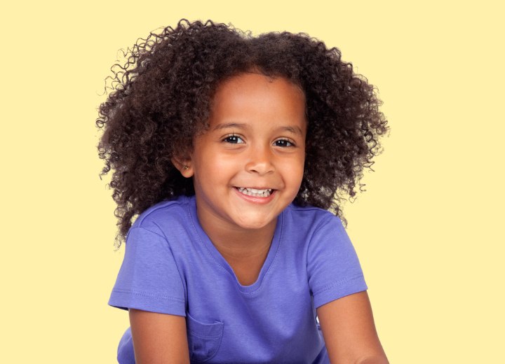 Child with mixed hair