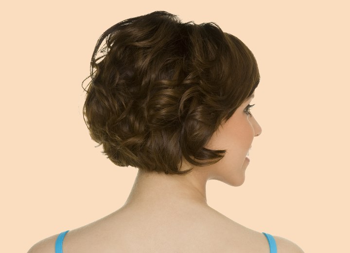 Back view of a short hairstyle