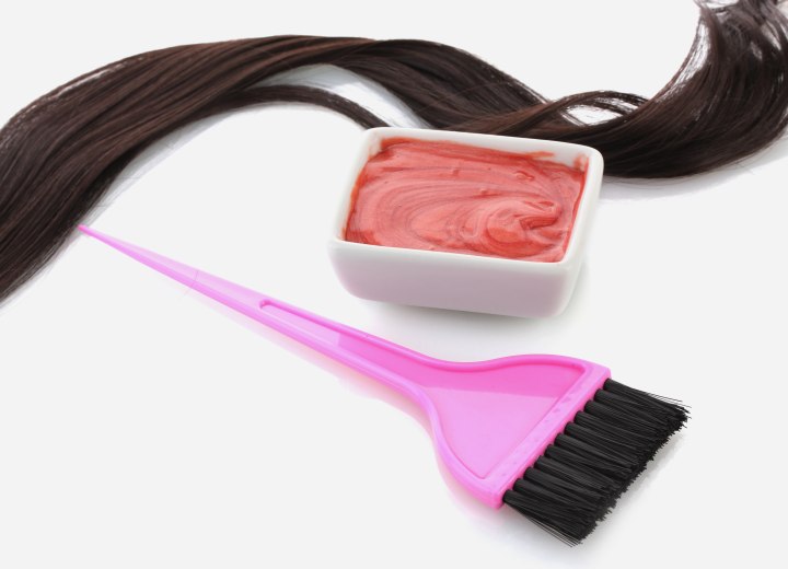 Hair color and brush