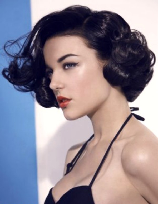 Vintage-inspired Hairstyle. Tim Hartley. short vintage hairstyle
