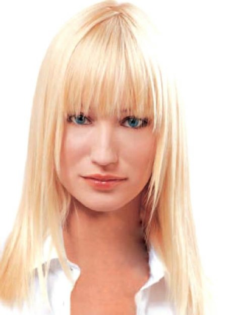 oblong face hairstyle. Long Face Framing Hairstyle.