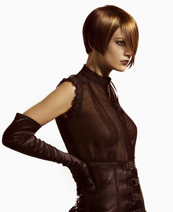 avant garde hairstyles. A perfectly cut short bob hairstyle turns avant-garde with a new and 