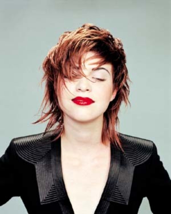 edgy choppy midlength hair