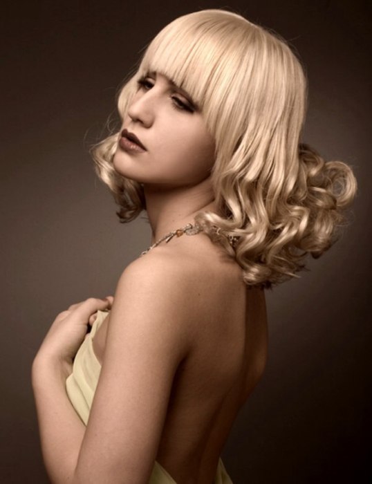 blonde edged bangs