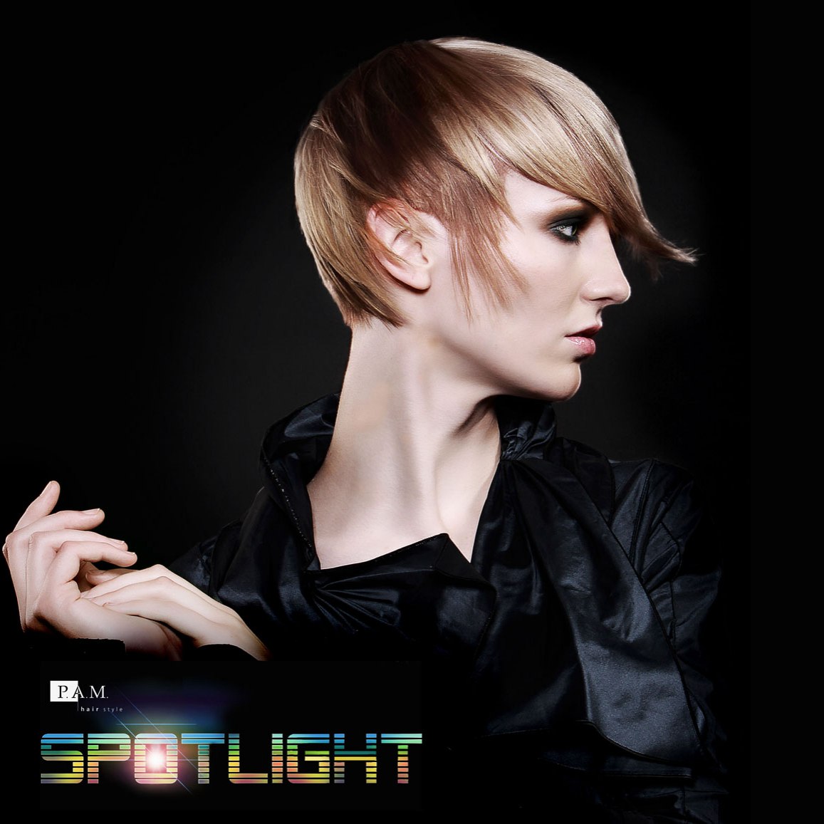 Pixie-cut with an elongated nape - Side view