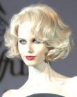 Medium length Marilyn Monroe hairstyle