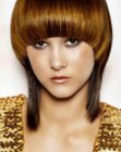 coloured medium hair