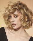 bob with curls