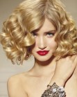 retro wavy hairstyle