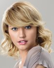 light hairstyle with curls