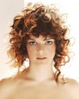 Midlength hairstyle for curly hair photo