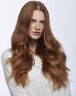 Very long hair with vivid waves