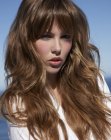 long hair with point cutting