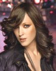 lush wide curls for long hair