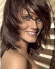 long hair with slithered edges