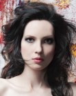 layered haircut with curls