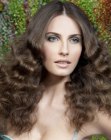 long hair with ripples