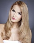 face framing long hair