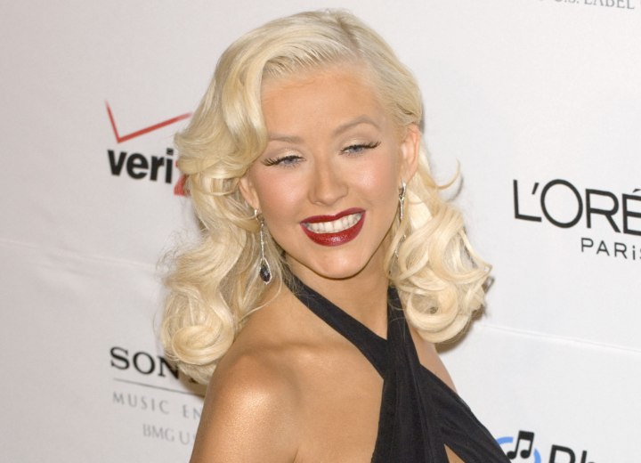 Christina Aguilera's white hair