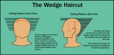 wedge haircut diagram