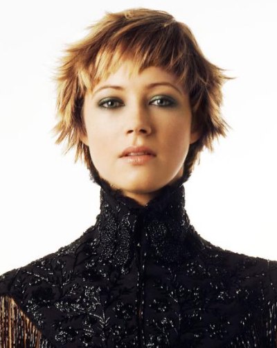Photo of short hairstyle with wispy bangs. Finalist - Short Wispy Hairstyle