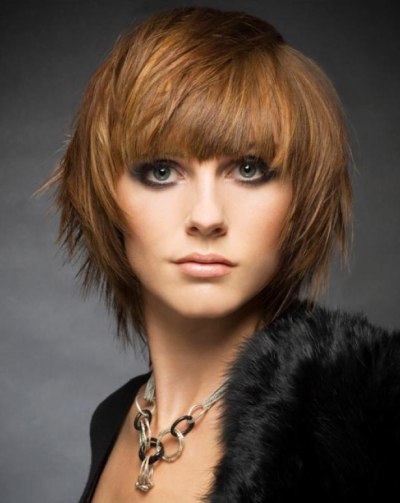 Photo of medium hairstyle with texture. Finalist - Medium Length Hair with 