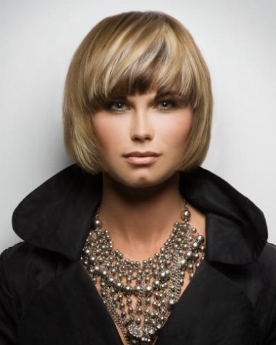 thick bob hairstyle with volume