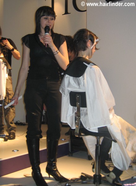 cutting hair