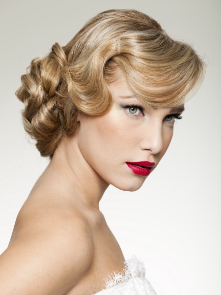 Classic updo for a Rosemary Clooney hairstyle