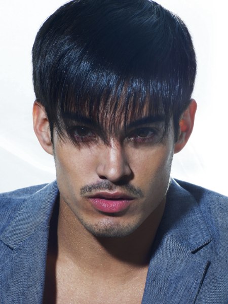 Hair with a fringe for men