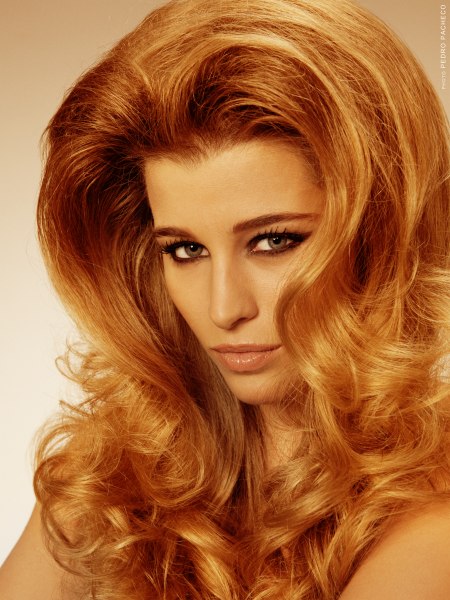Long hair with balayage highlights for a Catherine Deneuve look